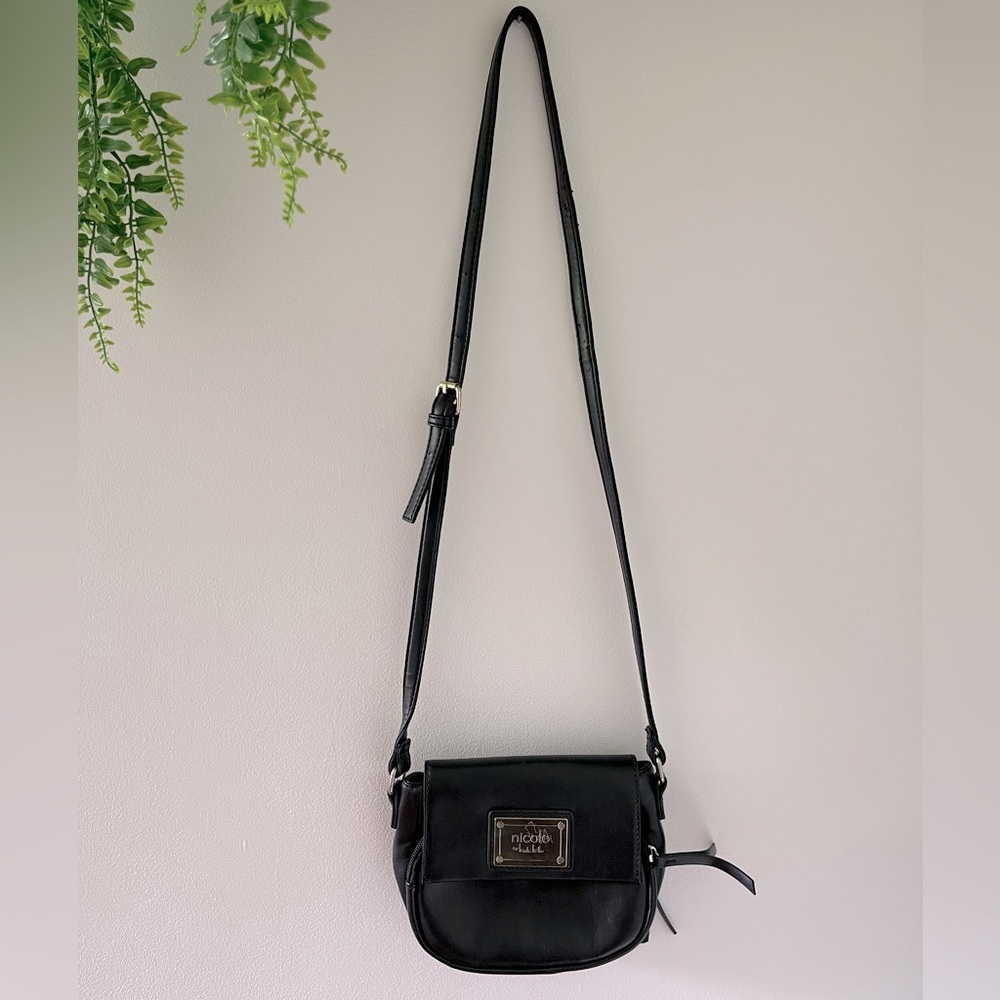 Nicole by Nicole Miller small black crossbody purse